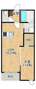 zinn【206号室】の間取り