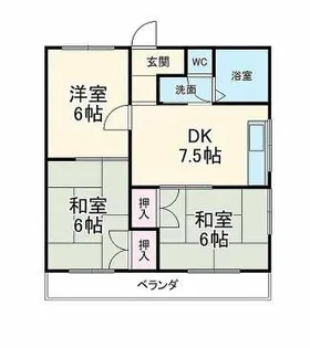 アイロスコート【401号室】の間取り