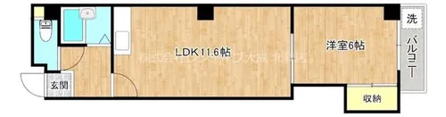 サンプラザ今里6番館【3階】の間取り
