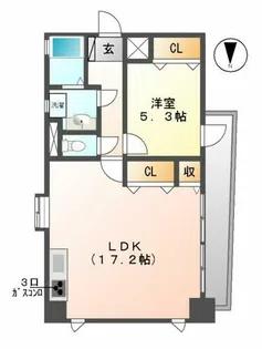 新栄Grand M【303号室】の間取り