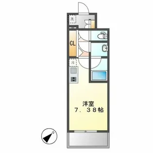 マリオン城西【306号室】の間取り