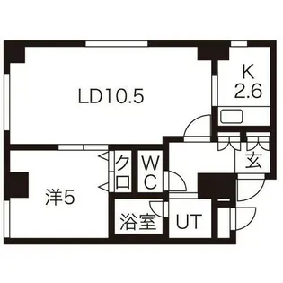 コートS&R【308号室】の間取り