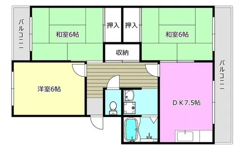 ソーシャルハイツ【1階】の間取り