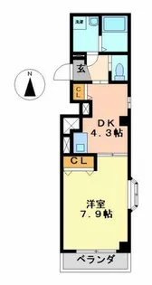 サンパティーク【501号室】の間取り