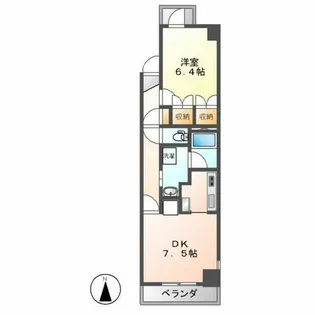 鶴舞ガーデンコート【305号室】の間取り