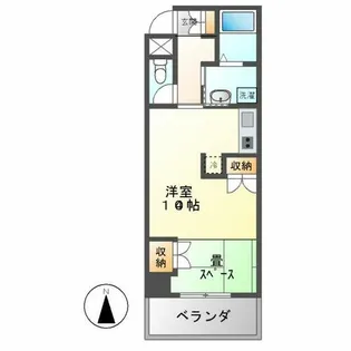 鶴舞ガーデンコート【1303号室】の間取り