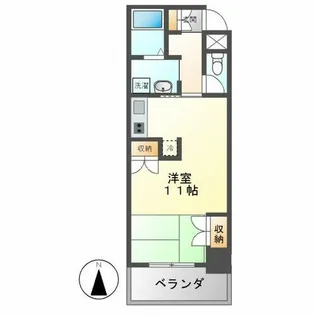 鶴舞ガーデンコート【12階】の間取り