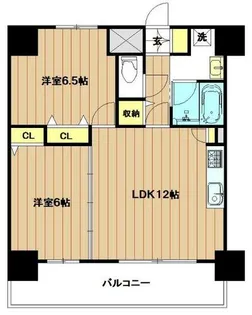 ブリリアン夕陽丘【902号室】の間取り