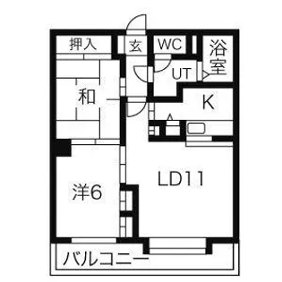 エンブレム竹原【4階】の間取り