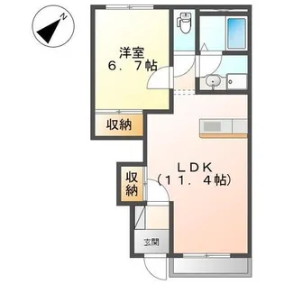 サンフォレスタⅡ【102号室】の間取り