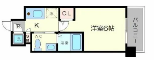 エスリード京橋ノースプレイス【10階】の間取り