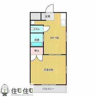 日之出丸太荘【203号室】の間取り