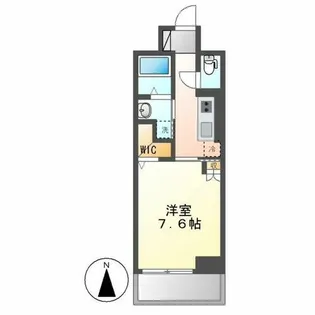 ホワイトメゾン新栄【203号室】の間取り