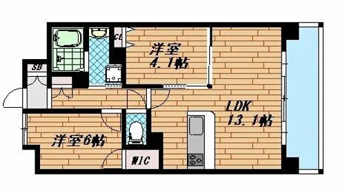 Sophia court宿院【302号室】の間取り