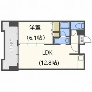 グランカーサ南9条【10階】の間取り