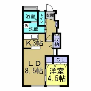 仮称 知多八幡アパート【1階】の間取り