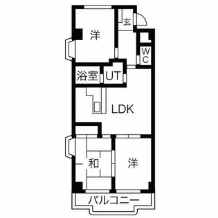 プレオール鳳【308号室】の間取り