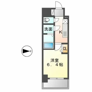 ファステート東別院シュプール【1206号室】の間取り