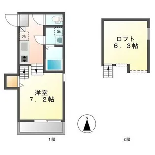 エデン【203号室】の間取り