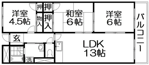 オータムヒル【2階】の間取り