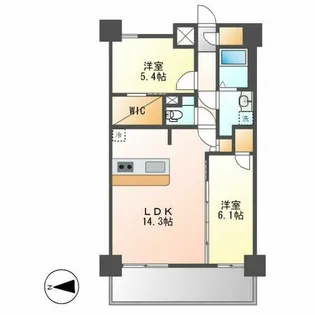 S-RESIDENCE上社aureate(オリート)【404号室】の間取り