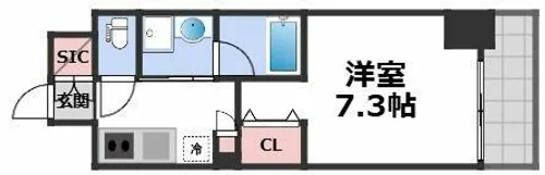 アーバネックス京橋【10階】の間取り