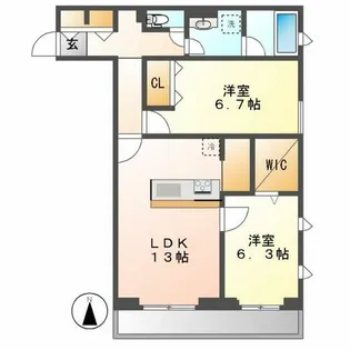 AVANCE ISSHA【2階】の間取り