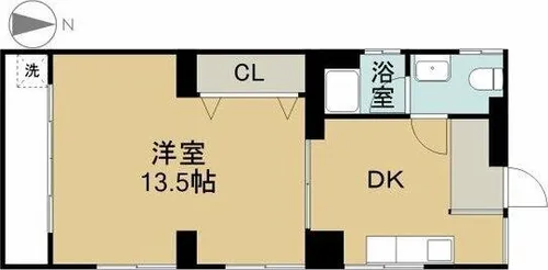 富士和マンション【2階】の間取り