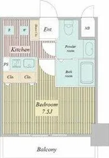 レジディア高岳【2階】の間取り