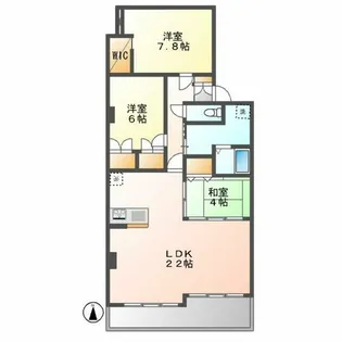 ルモン覚王山【102号室】の間取り