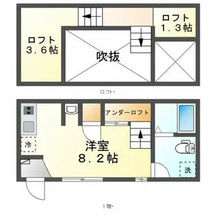 Velo JIYUGAOKA(ヴェロジユウガオカ)【103号室】の間取り