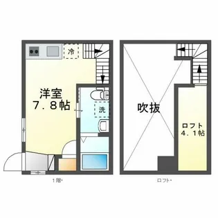 Velo JIYUGAOKA(ヴェロジユウガオカ)【2階】の間取り