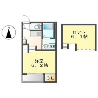 シャルムコーポ尾頭橋【2階】の間取り