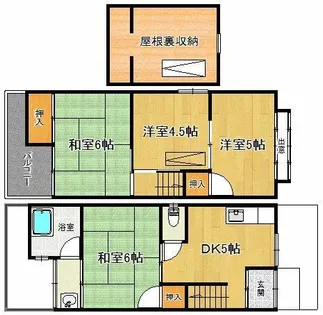 京都府京都市北区上賀茂葵之森町【一戸建】の間取り