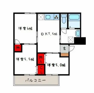 エスペランザ【2階】の間取り
