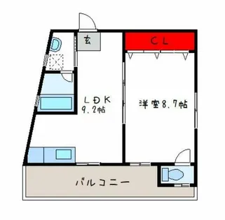 コーポウエムラ【1階】の間取り