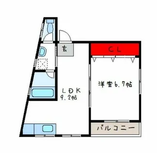 コーポウエムラ【3階】の間取り