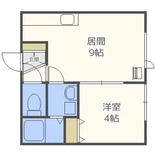 アークコート北大西Ⅲ【3階】の間取り