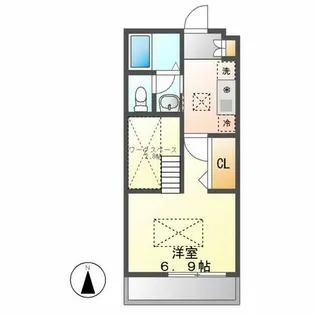 COZYPLACE星ヶ丘【6階】の間取り