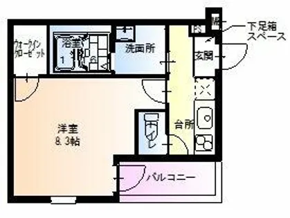 フジパレス喜連瓜破Ⅱ番館【2階】の間取り