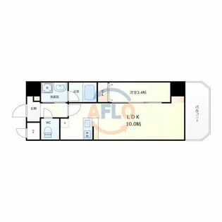 エレガントレジデンス【5階】の間取り