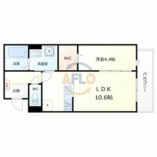 adonis court 加美NEXT【1階】の間取り