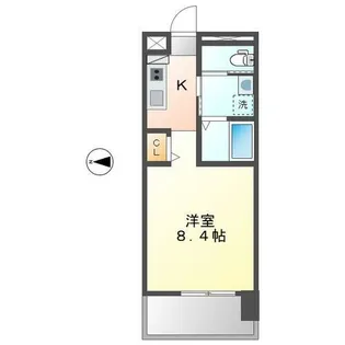 ピーステン名駅南【6C号室】の間取り