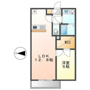 愛知県名古屋市中川区牛立町1丁目【アパート】の間取り