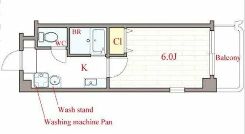 ルミエール南堀江【7階】の間取り