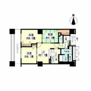 樹樹ガーデン【11階】の間取り