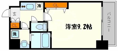 メインステージ心斎橋EAST【15階】の間取り