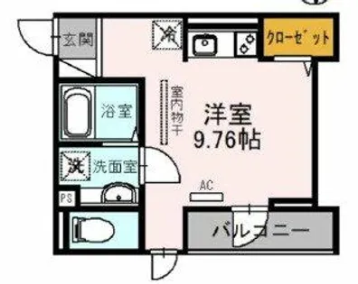 アイレックス京橋【2階】の間取り
