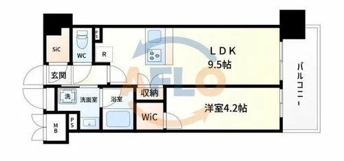 STANDZ新大阪【10階】の間取り