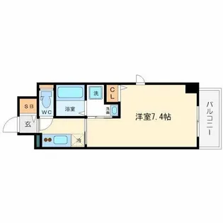 ドゥーエ立売堀【3階】の間取り